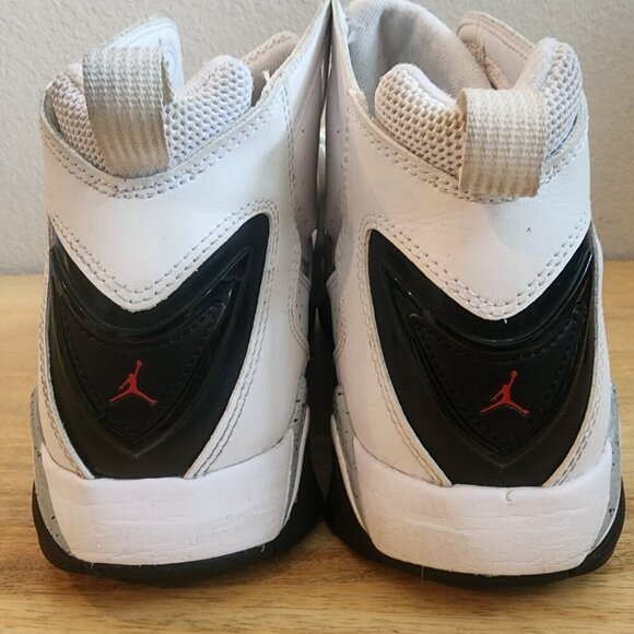 Air Jordan True Flight White Cement Basketball Sneakers 342964-104 Mens 12